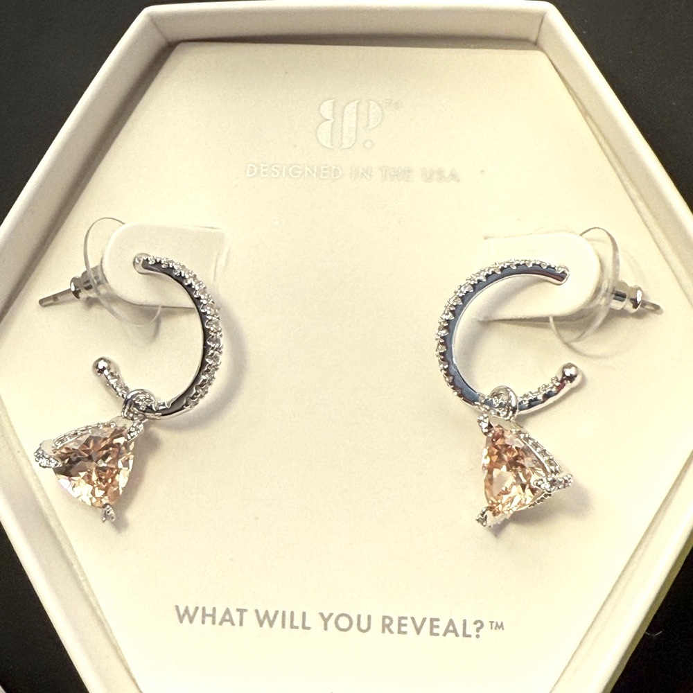 Bomb Party Smokey Topaz Hoops